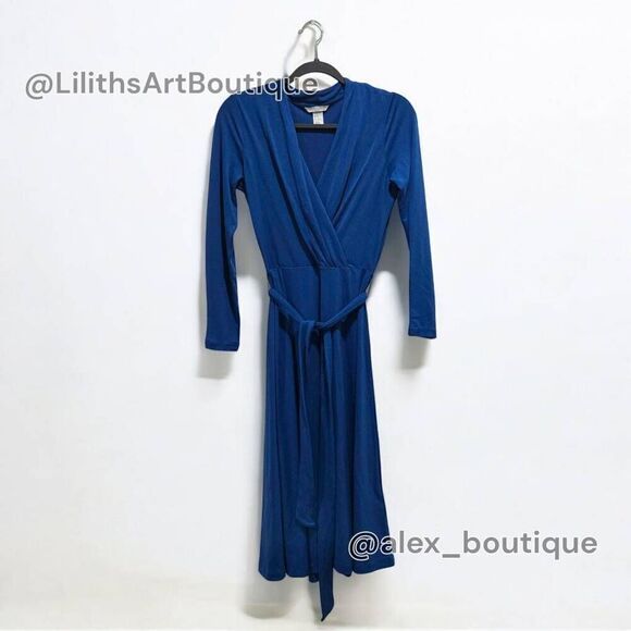 H&M Draped Wrap Midi Dress(C002)-Size Xs for Women - Picture 5 of 11